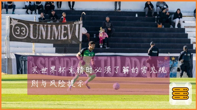 买世界杯竞猜时必须了解的常见规则与风险提示